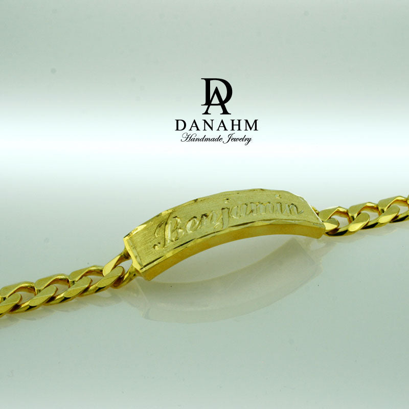 18k Gold Name Bracelet