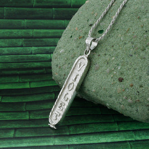 Arabic Cartouche,  Monogram Necklace, Cartouche Necklace, Personalized in English & Arabic, Flat Round