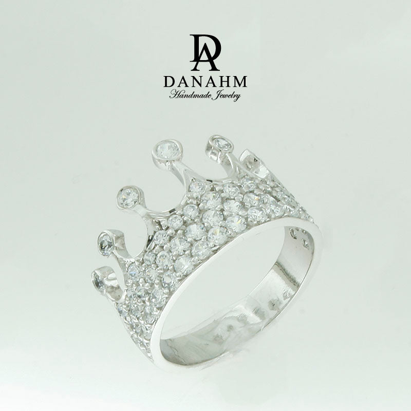 RM Jewellers 0.925 Sterling Silver and Cubic Zirconia Princess Ring for  Women & Girls (Silver) : RM Jewellers: Amazon.in: Fashion